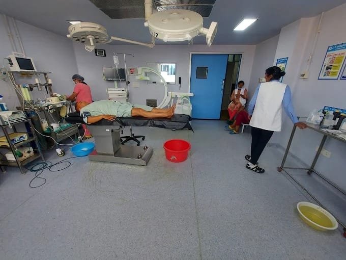 J.P. Hospital patient area